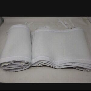 White Mesh Baby Crib Liner